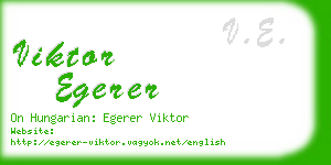 viktor egerer business card